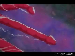 Bilingüe tentacles kurang ajar hentai slick bald pussies at pesta seks