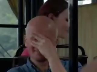 MILF Has Public Nudity sex in A Bus