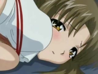 Piesaistīti augšup anime dieviete izpaužas viņai pakaļa toyed