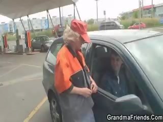 Gas estação avó fodido em o país