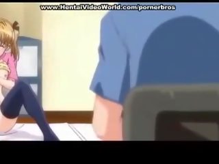 Anime nastolatka pani sets w górę zabawa pieprzyć w łóżko