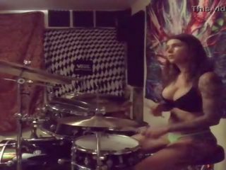 Felicity feline drums v ju spodná bielizeň na domáce