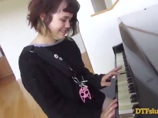 YHIVI movs OFF PIANO SKILLS FOLLOWED BY ROUGH dirty video AND CUM OVER HER FACE! - Featuring: Yhivi / James Deen