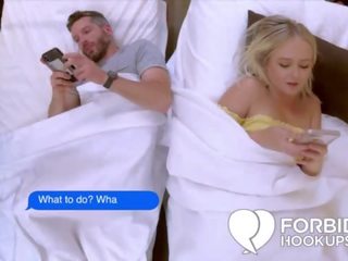 Sexy blonde fucks her Horny step-brother